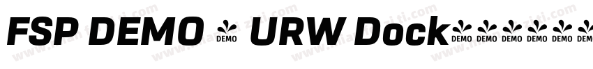 FSP DEMO - URW Dock字体转换